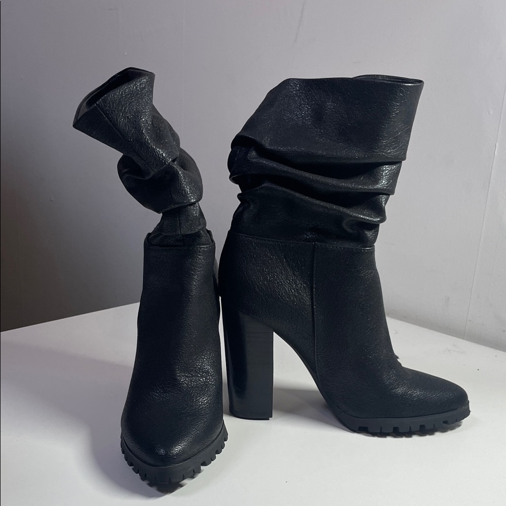 Katy Perry Collections Black Heeled Boots - Picture 5 of 9